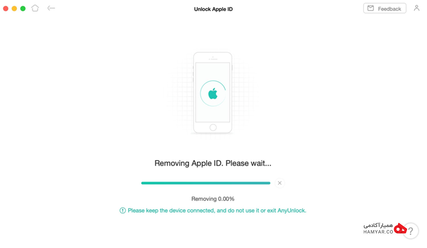 تغییر رمز اپل آیدی برون سوال امنیتی با اپلیکیشن AnyUnlock
