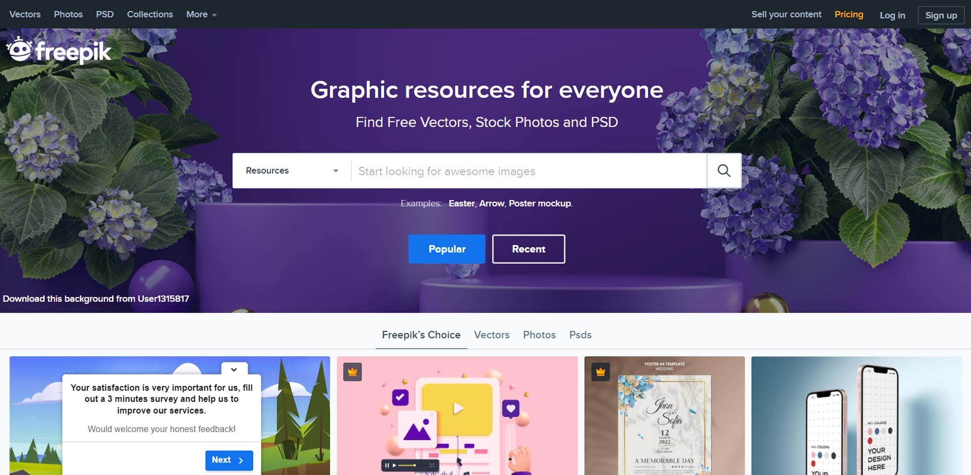 سایت Freepik