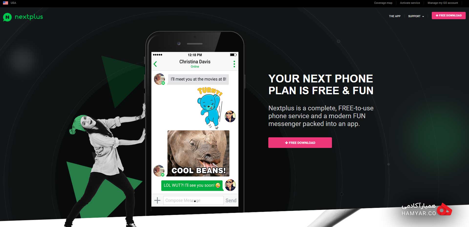 ساخت شماره مجازی با استفاده از NextPlus