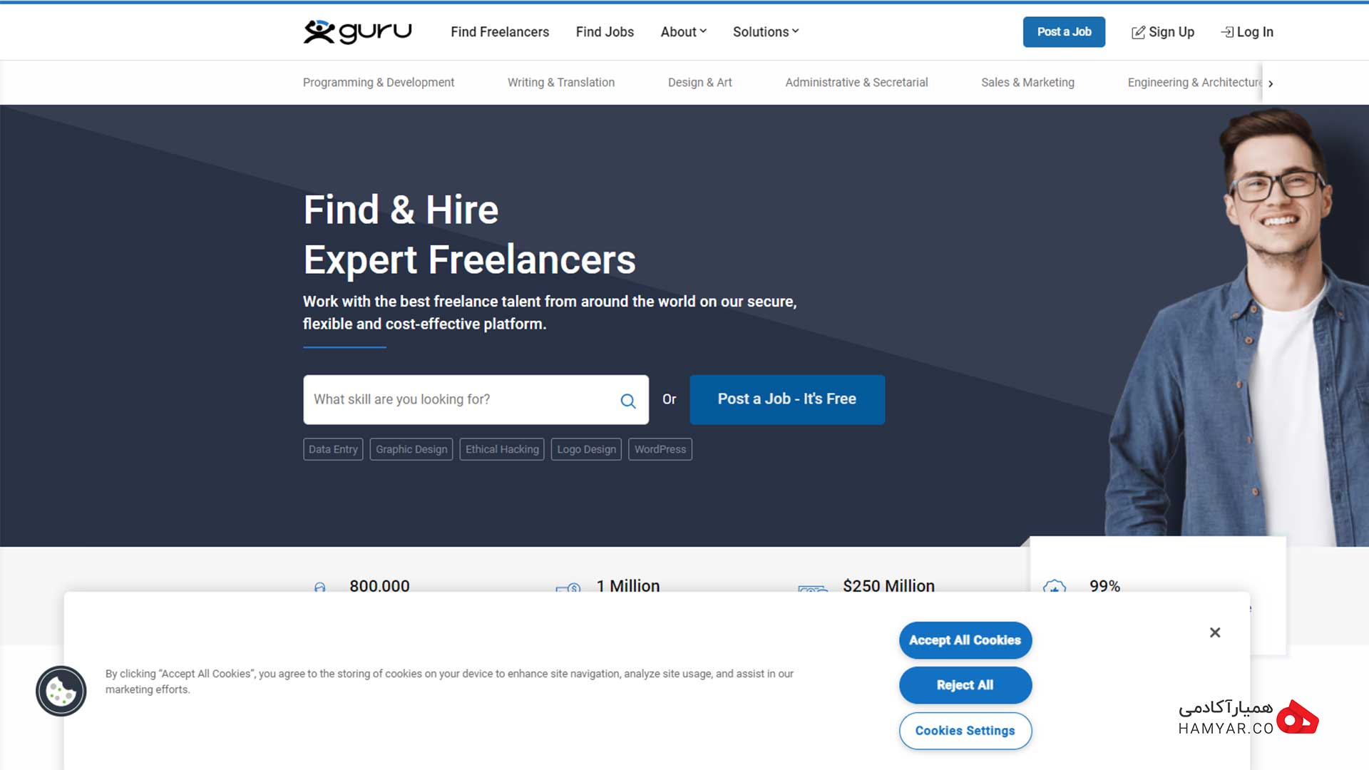 سایت فریلنسری guru