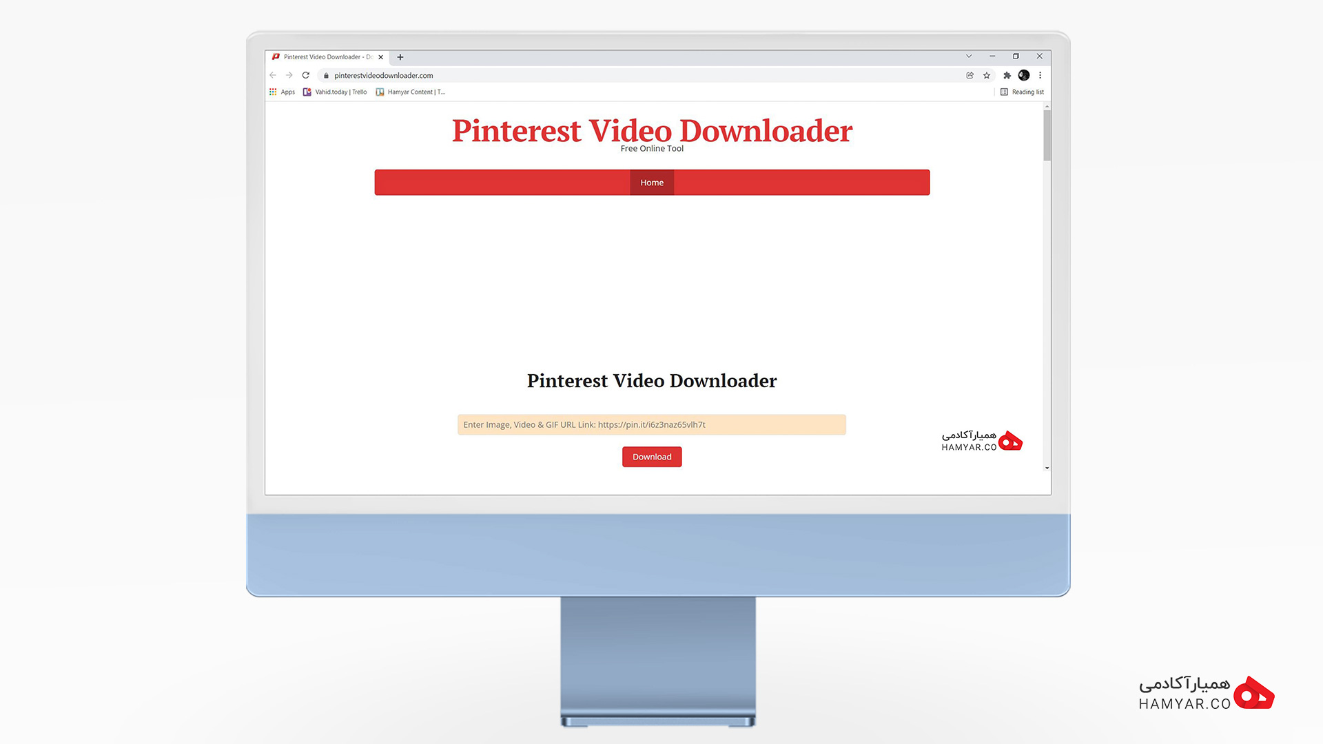 سایت pinterestvideodownloader.com