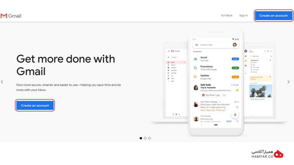 Create an account