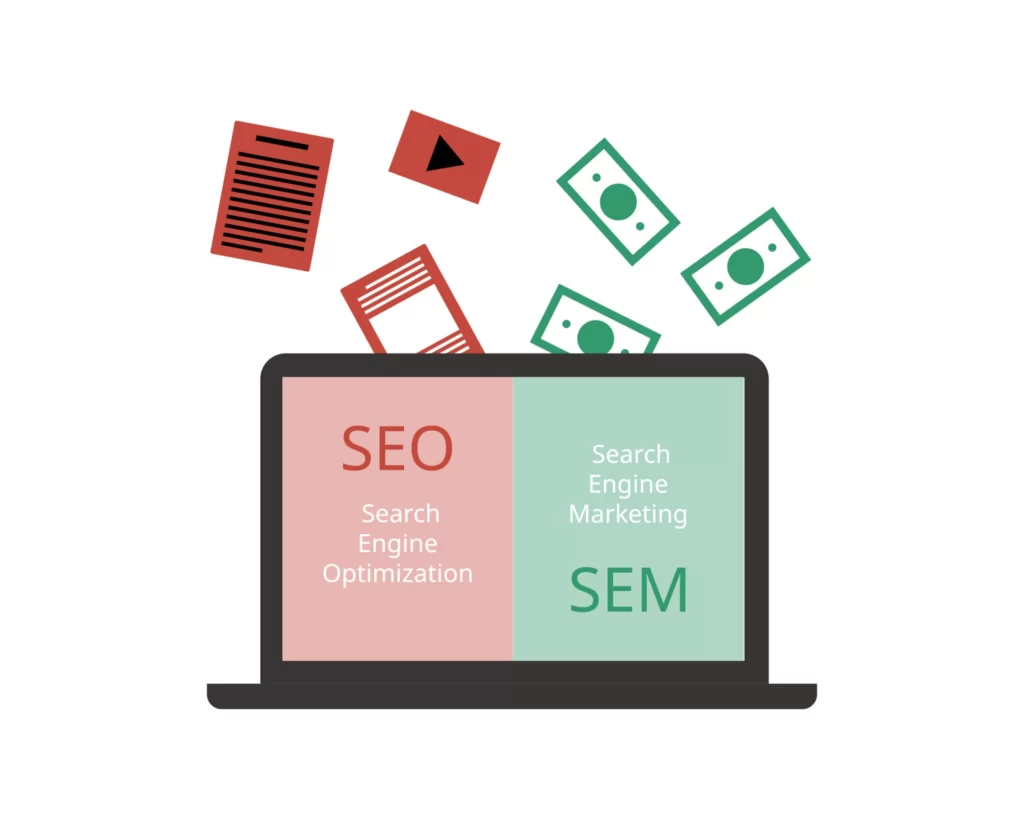 تفاوت SEO و SEM