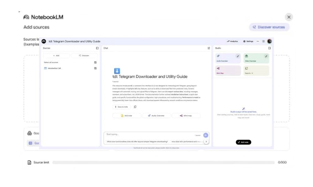 مرحله ۴: دریافت خلاصه و راهنمای اولیه