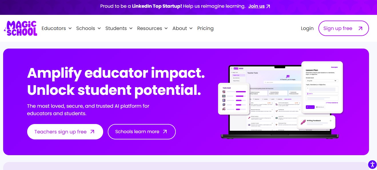 MagicSchool.ai: ابزار مورد نیاز همه معلمان