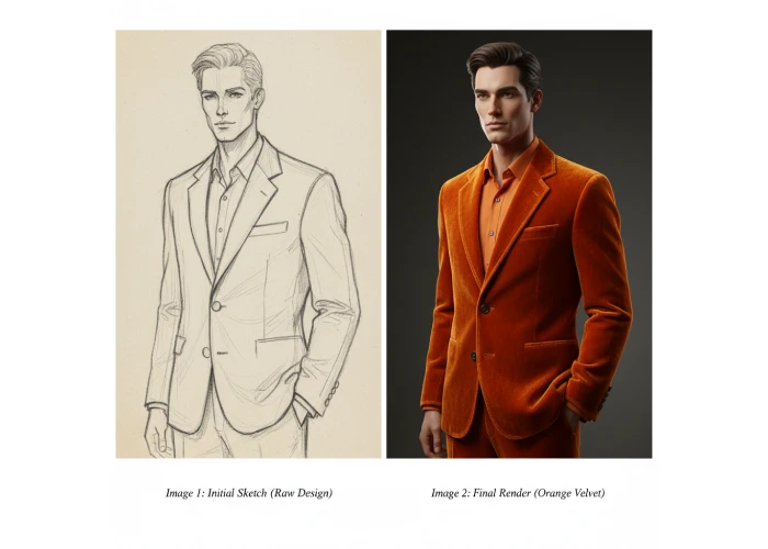 تبدیل اسکچ دستی به طرح واقعی